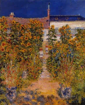 Claude Monet Painting - El jardín del artista en Vetheuil Claude Monet
